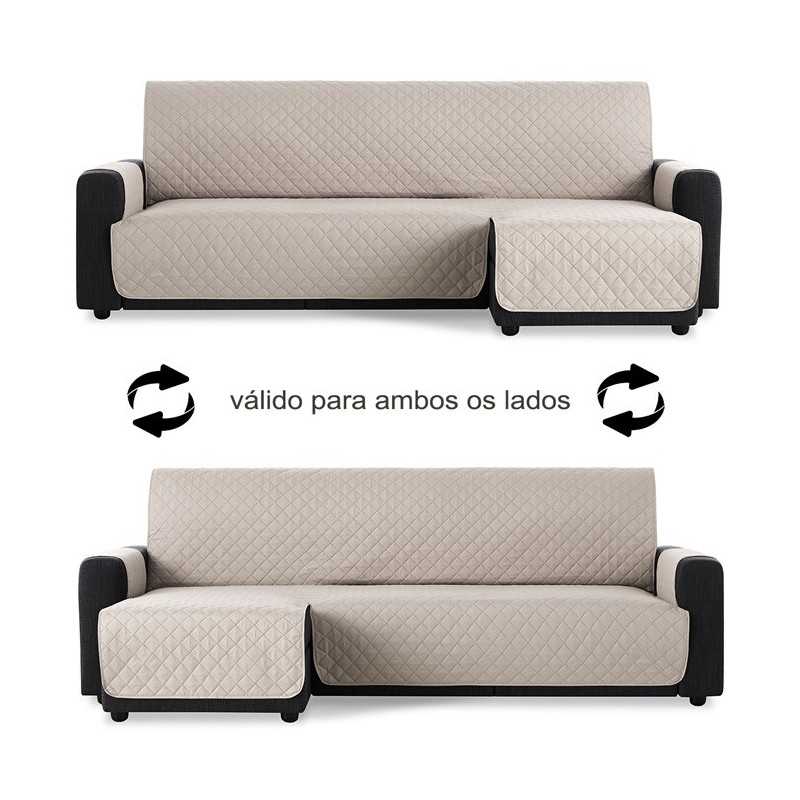 Funda Acolchada Reversible para Sofá Chaise Longue | ProtectSofa Funda Acolchada Reversible para Sofá Chaise Longue | ProtectSofa