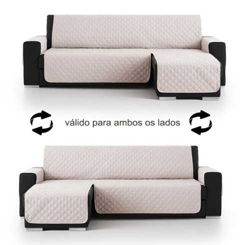 Funda Acolchada Reversible para Sofá Chaise Longue | ProtectSofa