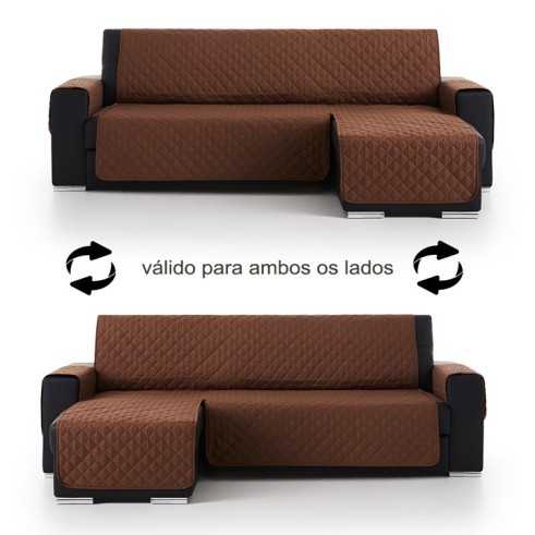 Funda Acolchada Reversible para Sofá Chaise Longue | ProtectSofa