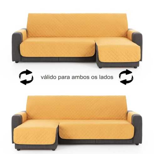 Funda Acolchada Reversible para Sofá Chaise Longue | ProtectSofa