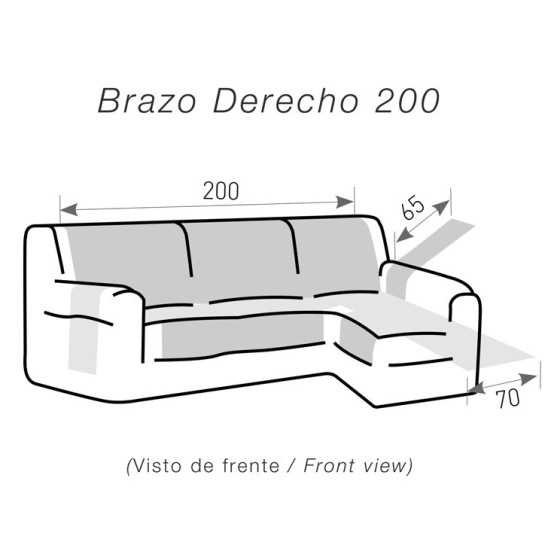 Funda acolchada Modelo Couch Cover para Chaise Longue