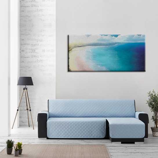 Funda Acolchada Reversible para Sofá Chaise Longue | ProtectSofa