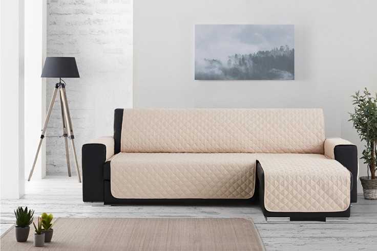 Funda Acolchada Reversible para Sofá Chaise Longue | ProtectSofa