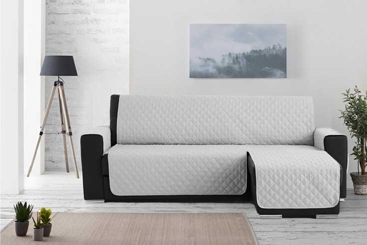 Funda Acolchada Reversible para Sofá Chaise Longue | ProtectSofa