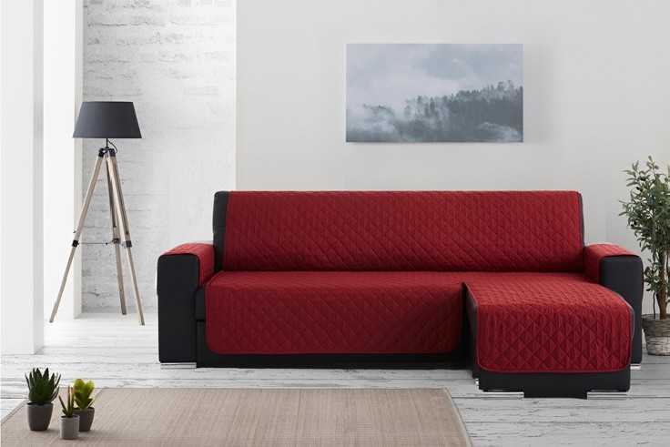 Funda Acolchada Reversible para Sofá Chaise Longue | ProtectSofa