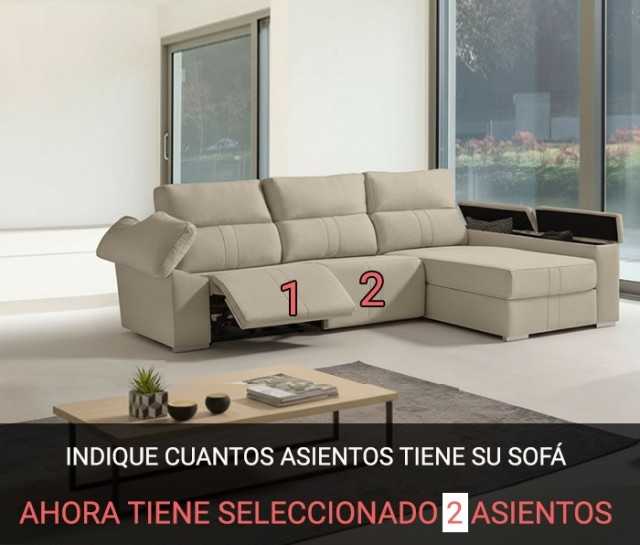 Funda acolchada a medida para chaise Relax modelo Noruega