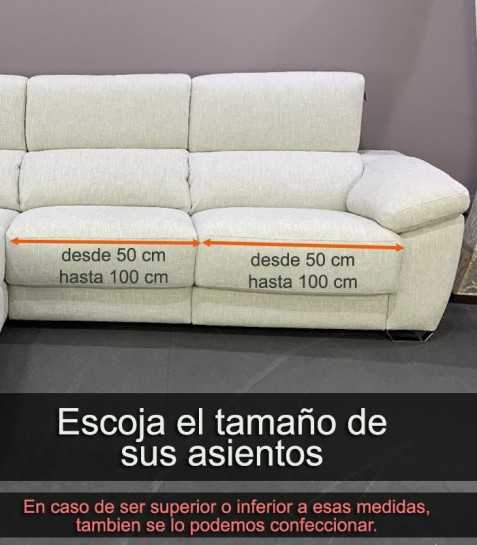 Funda acolchada a medida para chaise Relax modelo Noruega