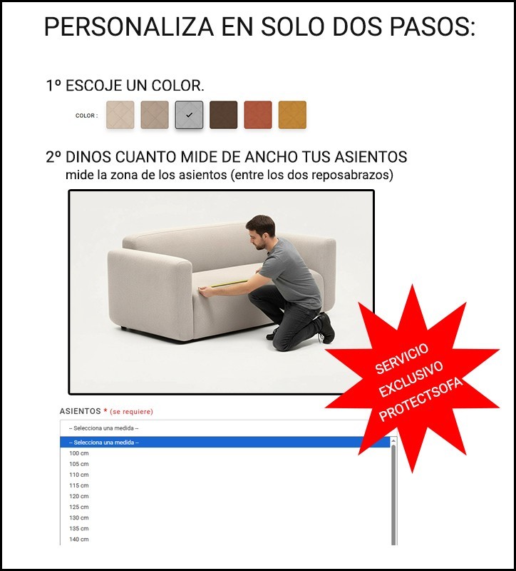 Funda acolchada a medida para Sofá modelo Noruega Funda acolchada a medida para Sofá modelo Noruega