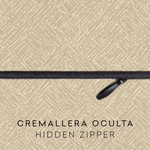 Funda de cojín anti manchas con cremallera modelo Fuji