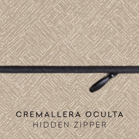 Funda de cojín anti manchas con cremallera modelo Fuji