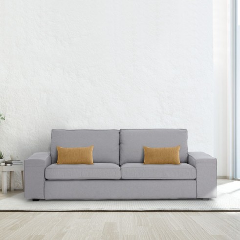 Funda chenilla con cremallera para cojín modelo Mid