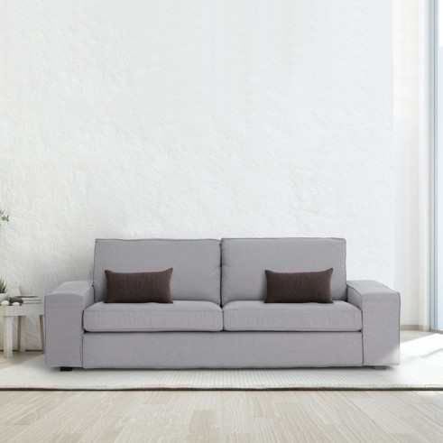 Funda chenilla con cremallera para cojín modelo Mid