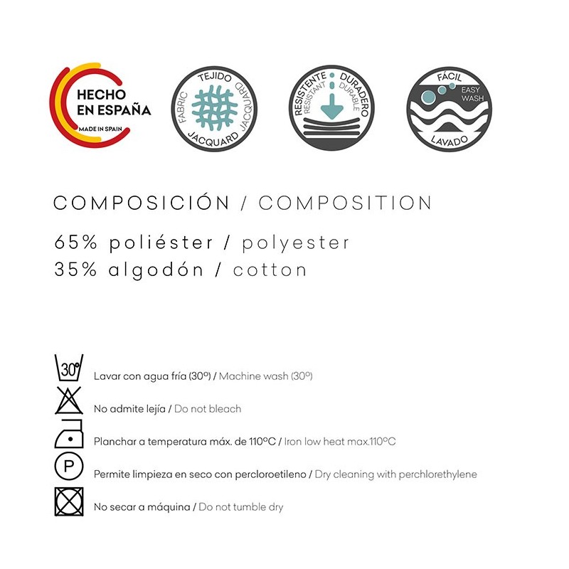 Funda chenilla con cremallera para cojín modelo Mid Funda chenilla con cremallera para cojín modelo Mid