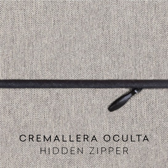 Funda con cremallera para cojín modelo Valeria