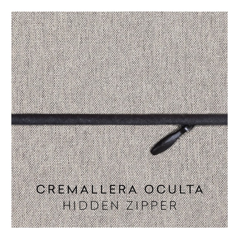 Funda con cremallera para cojín modelo Valeria