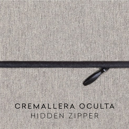 Funda con cremallera para cojín modelo Valeria