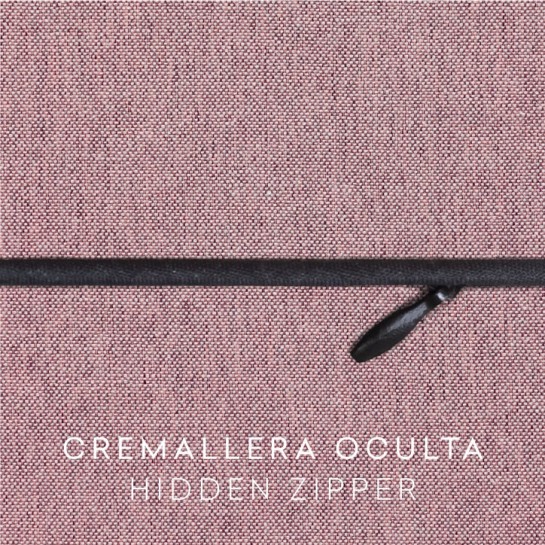 Funda con cremallera para cojín modelo Valeria