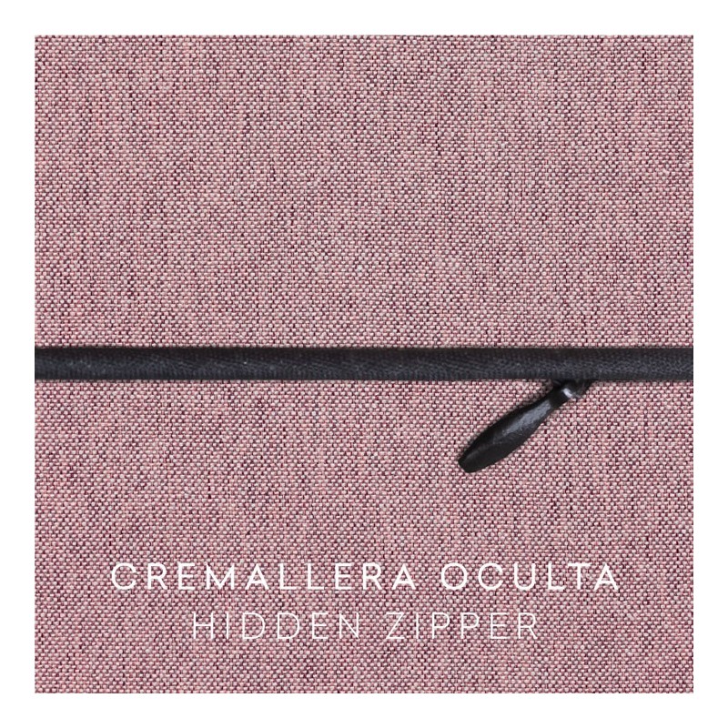Funda con cremallera para cojín modelo Valeria