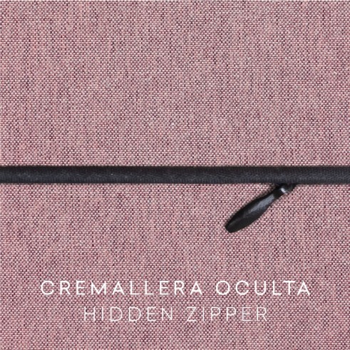 Funda con cremallera para cojín modelo Valeria