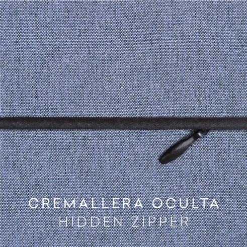 Funda con cremallera para cojín modelo Valeria