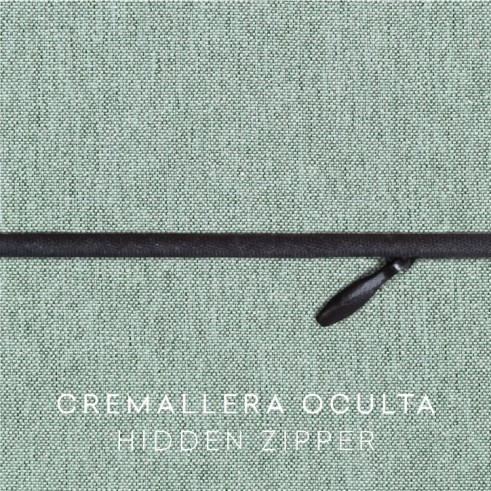 Funda con cremallera para cojín modelo Valeria