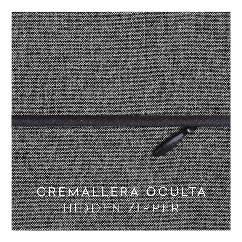 Funda con cremallera para cojín modelo Valeria Funda con cremallera para cojín modelo Valeria