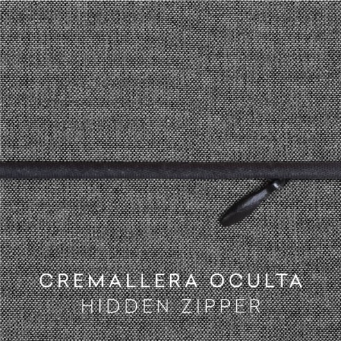 Funda con cremallera para cojín modelo Valeria