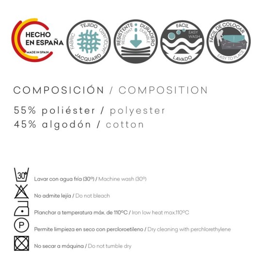 Funda con cremallera para cojín modelo Valeria