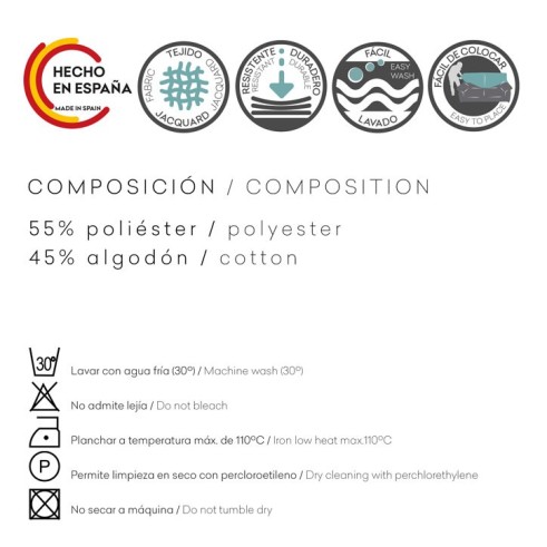 Funda con cremallera para cojín modelo Valeria