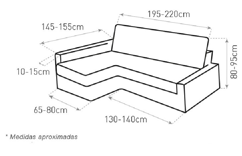 Funda multieslastica para chaise sofa cama Friheten de Ikea modelo Bali