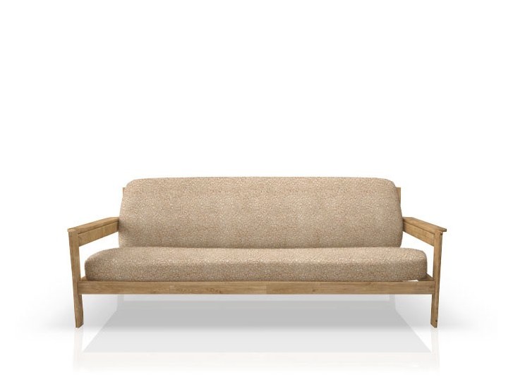 Funda superelástica para sofá cama nido con brazos de madera – Modelo Roc