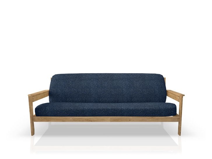 Funda superelástica para sofá cama nido con brazos de madera – Modelo Roc