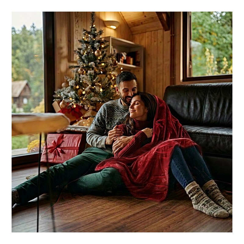 Manta Pierre Cardin para sofá — Fibra acrílica dralón fabricada en España