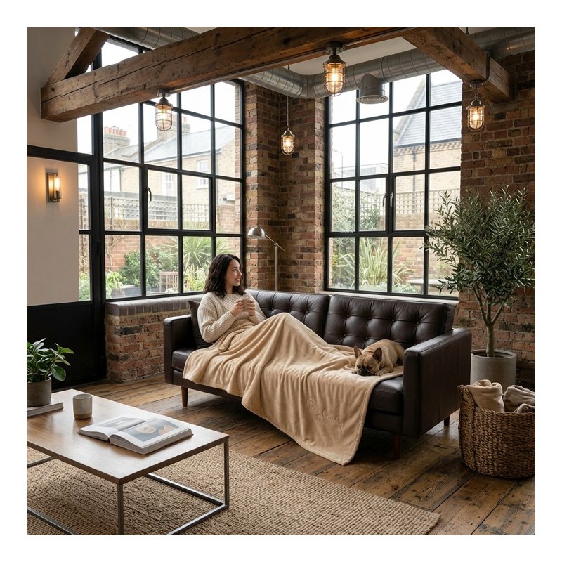 Manta Pierre Cardin para sofá — Fibra acrílica dralón fabricada en España Manta Pierre Cardin para sofá — Fibra acrílica dralón fabricada en España