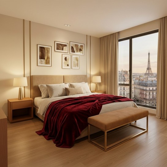 Manta Velvet para sofá y cama marca Pierre Cardin