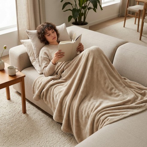 Manta suave de invierno Sedalina para sofá — 100% poliéster