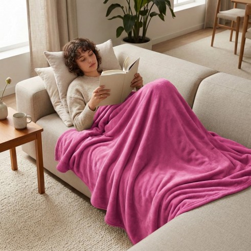 Manta suave de invierno Sedalina para sofá — 100% poliéster