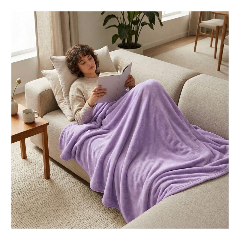 Manta suave de invierno Sedalina para sofá — 100% poliéster Manta suave de invierno Sedalina para sofá — 100% poliéster