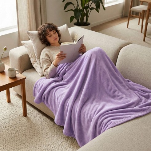 Manta suave de invierno Sedalina para sofá — 100% poliéster