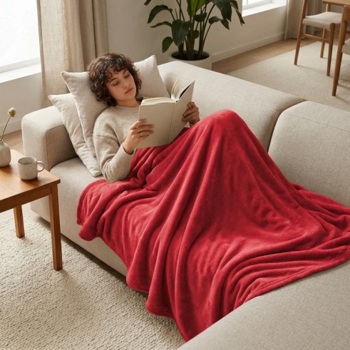 Manta suave de invierno Sedalina para sofá — 100% poliéster