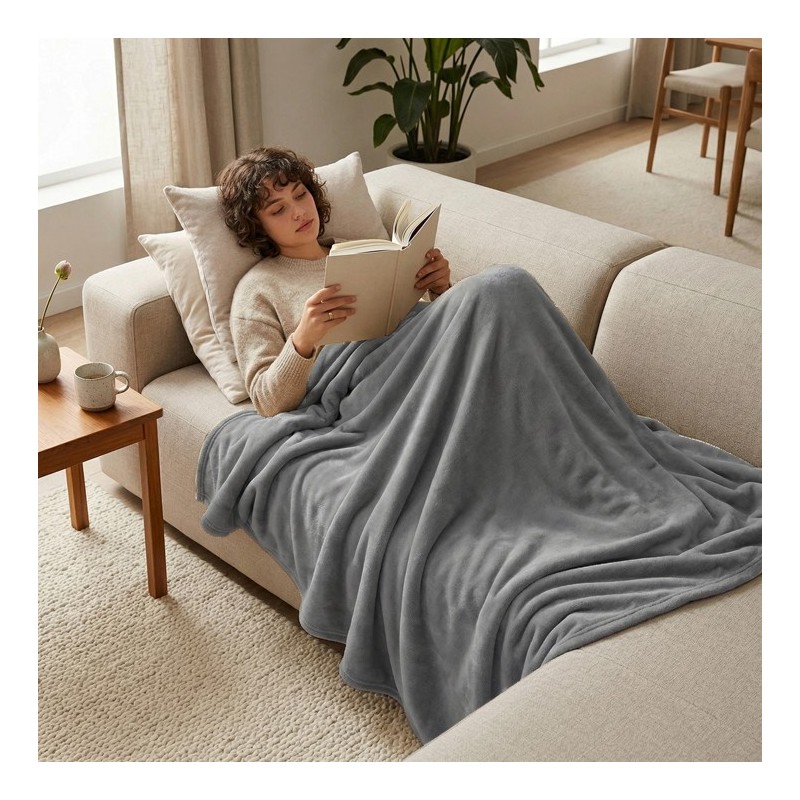 Manta suave de invierno Sedalina para sofá — 100% poliéster