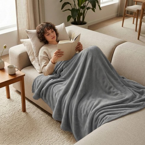 Manta suave de invierno Sedalina para sofá — 100% poliéster