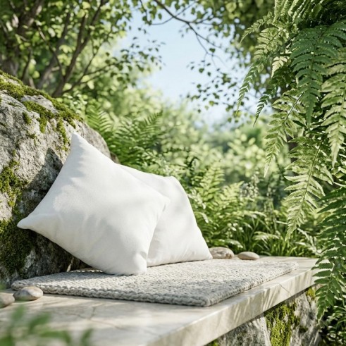 Relleno para cojines decorativos — Fibra sintética hipoalergénica y antiácaros