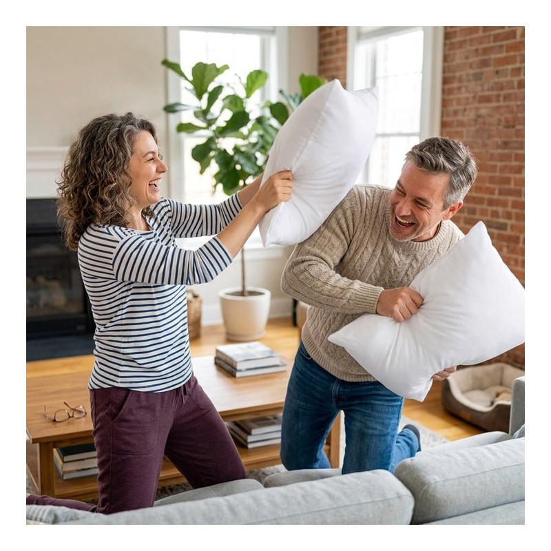 Relleno para cojines decorativos — Fibra sintética hipoalergénica y antiácaros