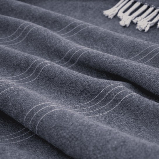 Plaid Foulard Multiusos para sofá y cama con flecos