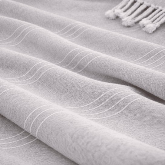 Plaid Foulard Multiusos para sofá y cama con flecos