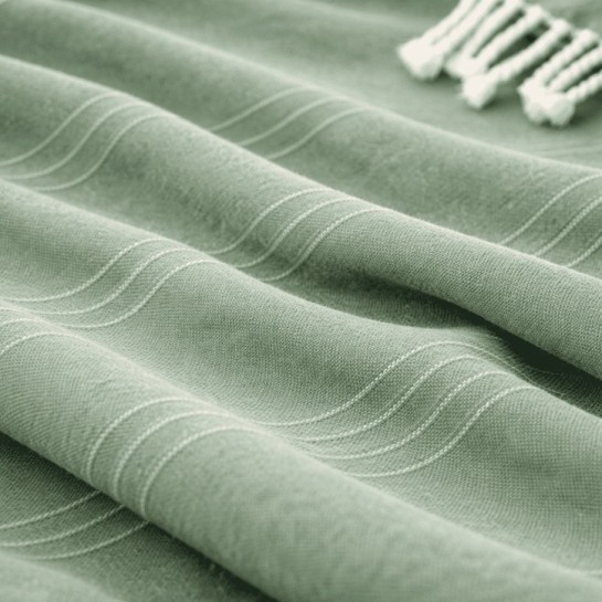 Plaid Foulard Multiusos para sofá y cama con flecos