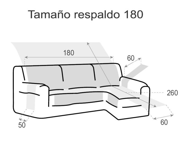 Funda acolchada Modelo Couch Cover para Chaise Longue