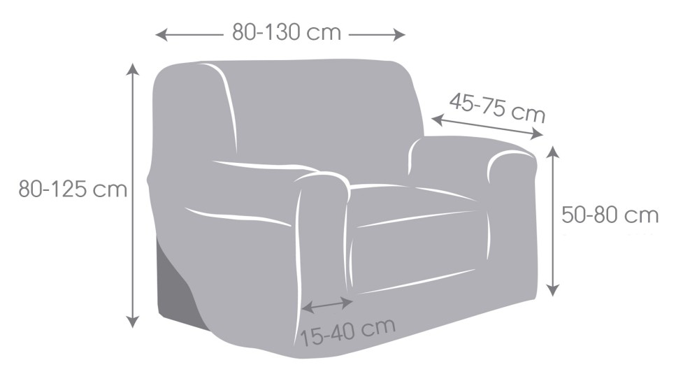 Funda superelástica para sillón modelo Salsa