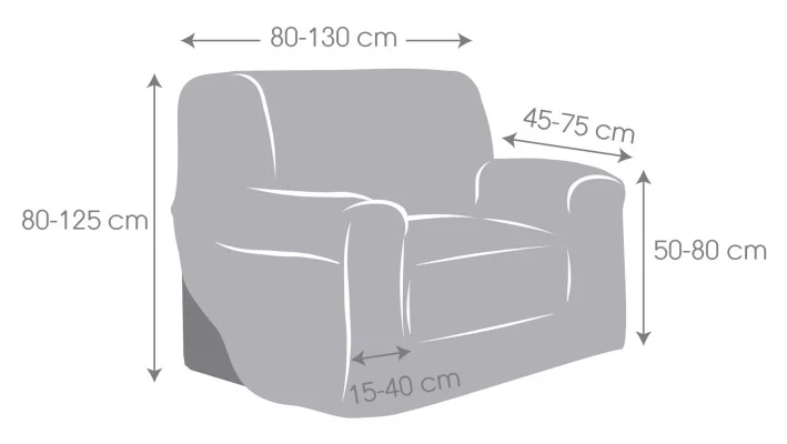 Funda superelástica para sillón modelo Salsa